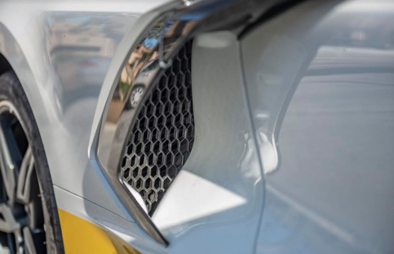 2020-2025 C8 Corvette Black Side Intake Mesh Grille Inserts